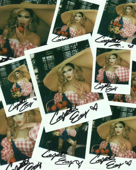 CRYSTAL ENVY SIGNED POLAROIDS : WHO WEARS SHORT SHORTS?