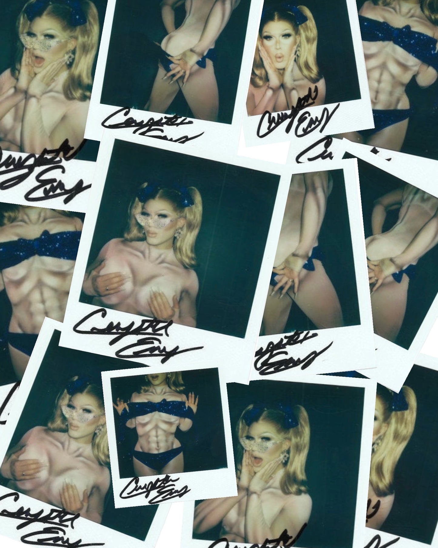 CRYSTAL ENVY SIGNED POLAROIDS : IS IT CAKE?