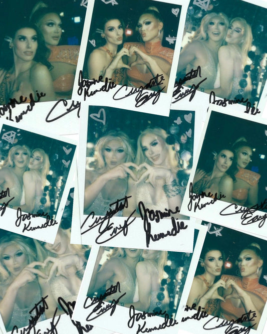 CRYSTAL ENVY & JASMINE KENNEDIE SIGNED POLAROIDS : MUSIC VIDEO