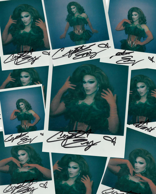 CRYSTAL ENVY SIGNED POLAROIDS : HOLIDAY GLAM